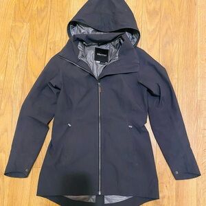 Marmot Women's Shell Jacket Size XS Full Zip Hooded, Zipper Pockets, Polyester